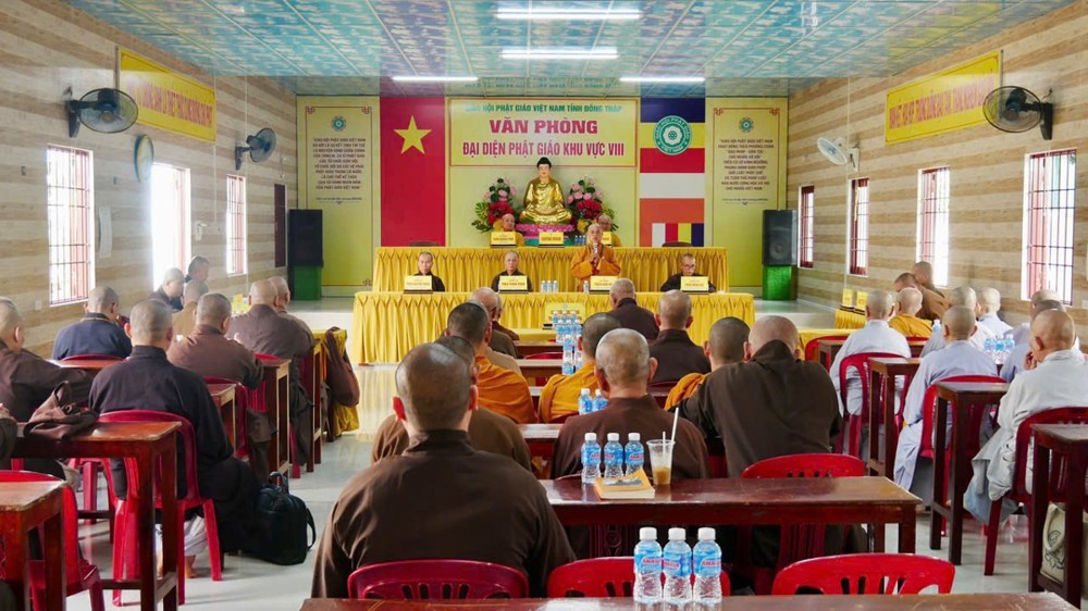 Đồng Tháp: Phật giáo khu vực VIII triển khai nhiều hoạt động trong phiên họp lệ tháng 8 năm Bính Ngọ 