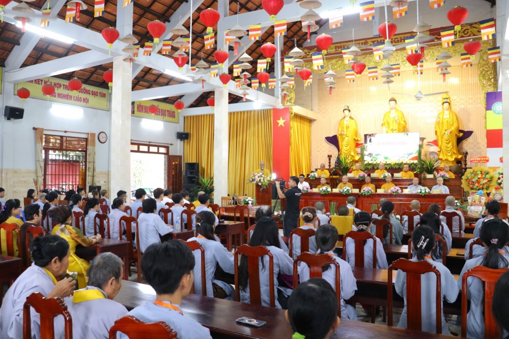 Tây Ninh: Trang nghiêm lễ khai giảng Lớp Giáo lý Phật học Minh Phương tại chùa Linh Nguyên