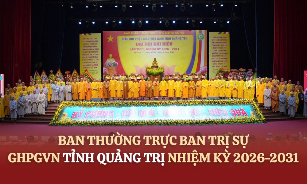 Danh sách và chức danh Ban Thường trực Ban Trị sự GHPGVN tỉnh Quảng Trị, nhiệm kỳ 2026-2031