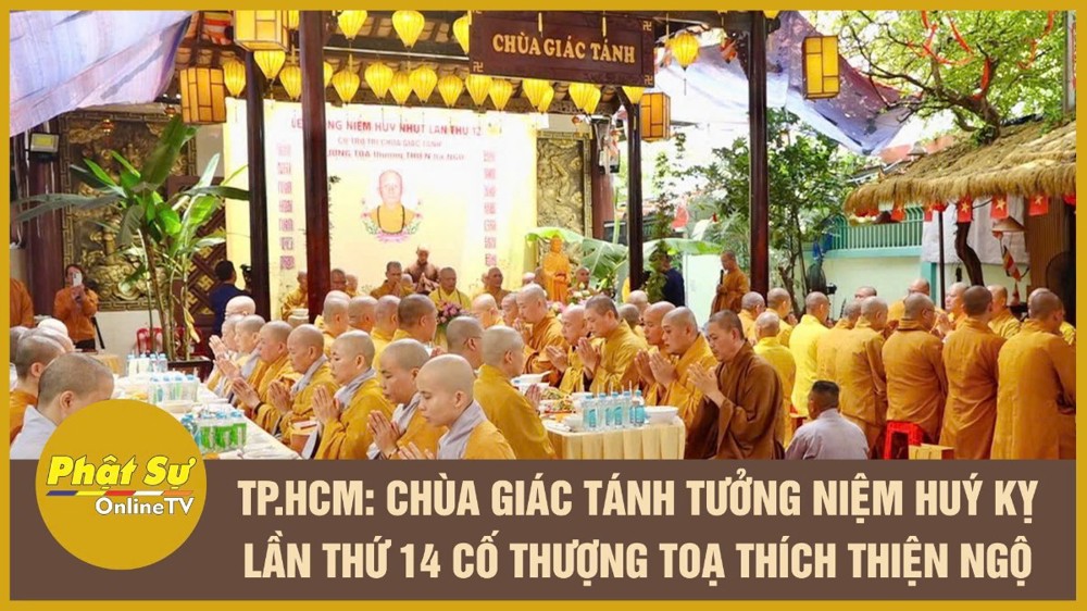 [Video] TP.HCM: Chùa Giác Tánh tưởng niệm huý kỵ lần thứ 14 cố Thượng toạ Thích Thiện Ngộ