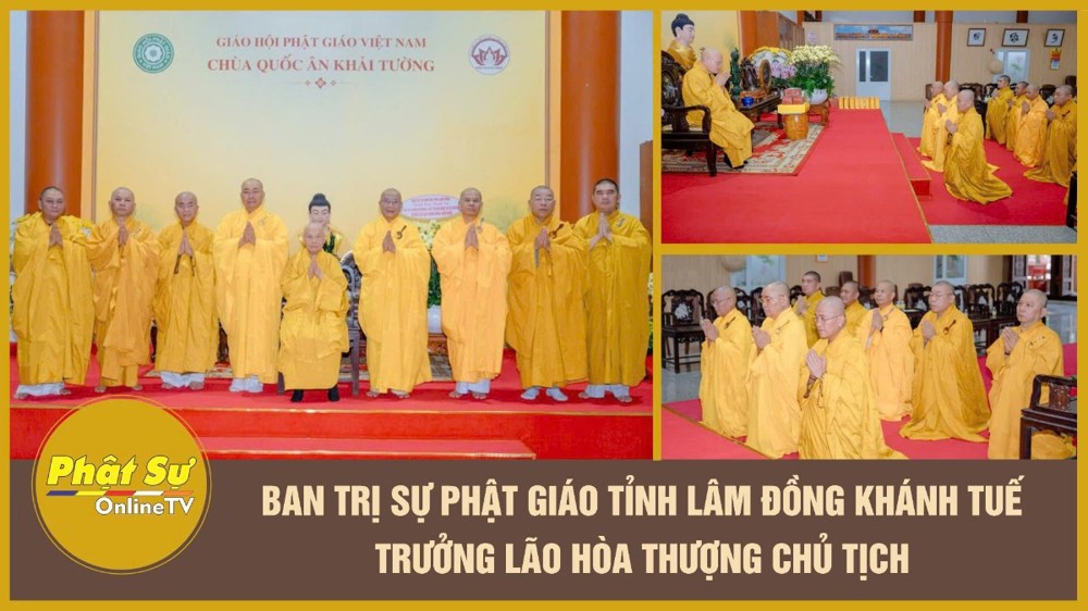 [Video] Ban Trị sự Phật giáo tỉnh Lâm Đồng khánh tuế Trưởng lão Hòa thượng Chủ tịch