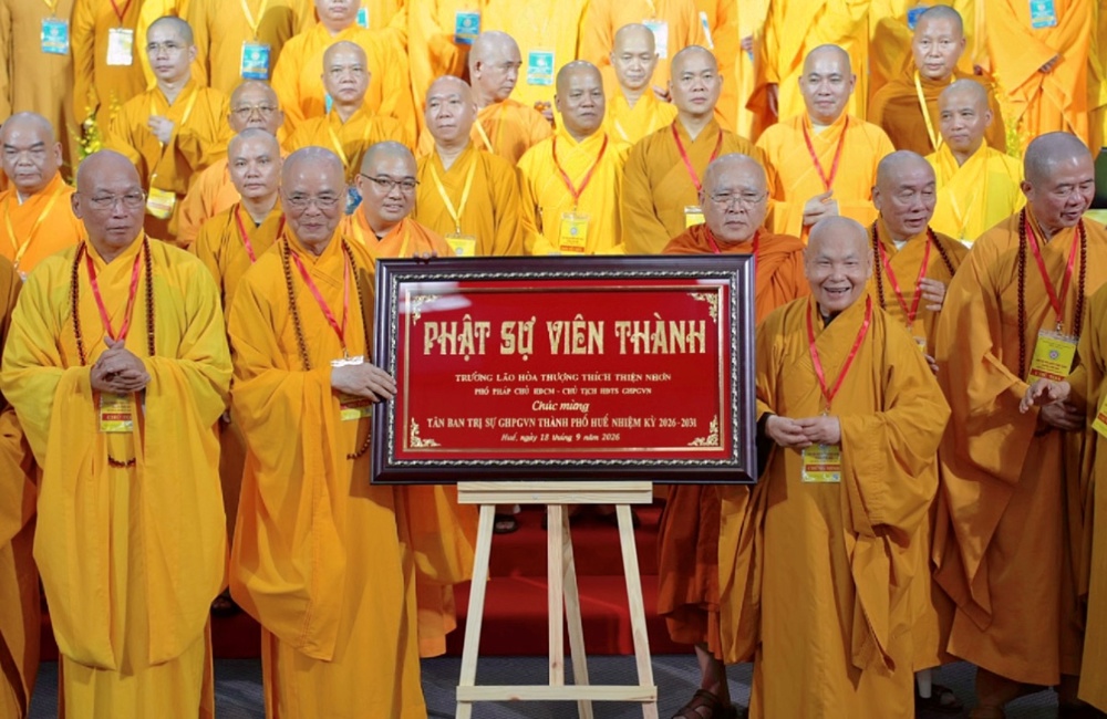 Huế: HT. Thích Huệ Phước được suy cử tân Trưởng ban BTS GHPGVN thành phố nhiệm kỳ 2026–2031