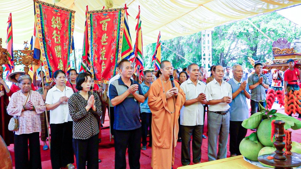 Hưng Yên: Trang nghiêm khai mạc Lễ hội truyền thống di tích chùa Bái Thượng, xã Thụy Anh