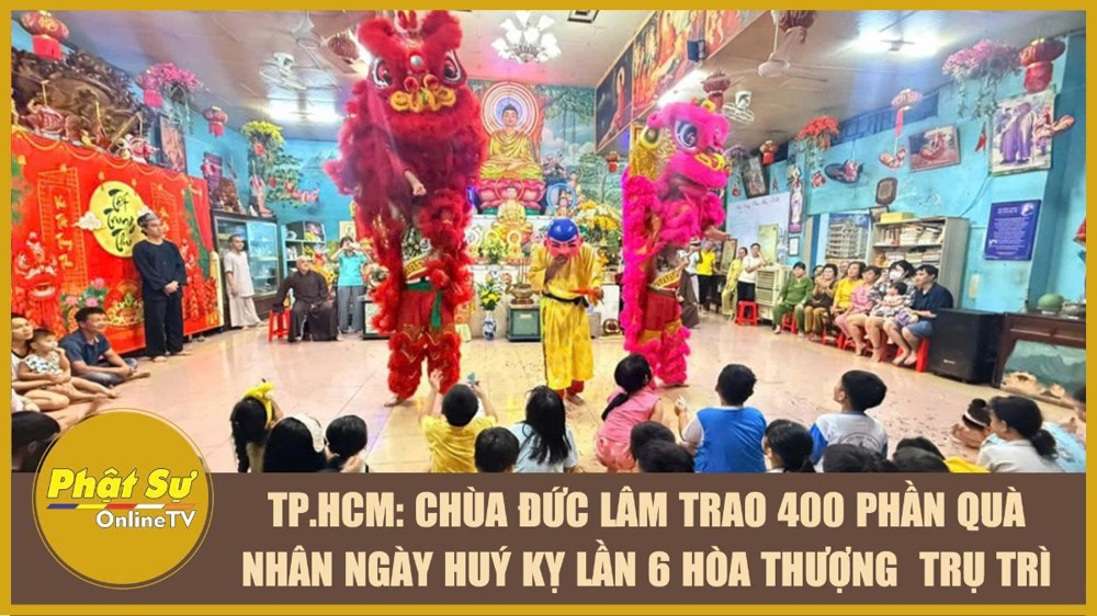 [Video] TP.HCM: Chùa Linh Quang trao 250 phần quà trong đêm “Vầng trăng Phật hiện”