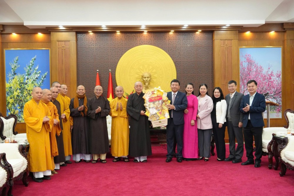 Tân Ban Trị sự Phật giáo tỉnh Lâm Đồng thăm lãnh đạo tỉnh và các cơ quan sau thành công Đại hội