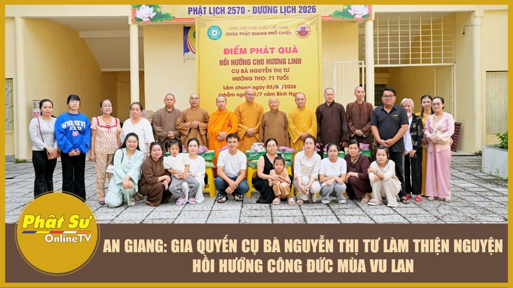 [Video] An Giang: Gia quyến cụ bà Nguyễn Thị Tư làm thiện nguyện hồi hướng công đức mùa Vu lan
