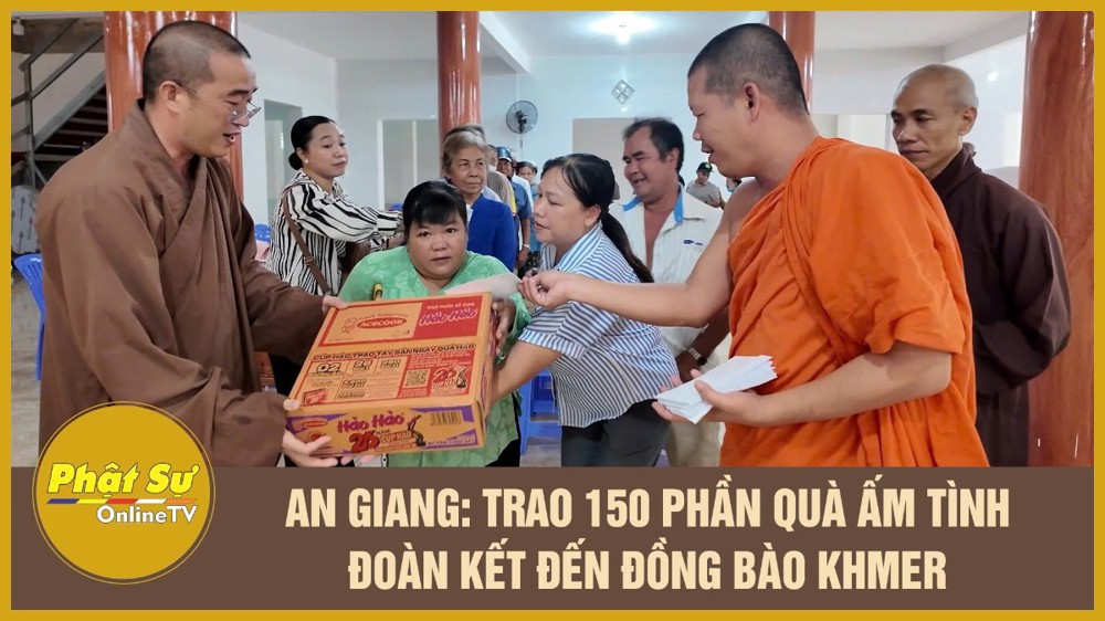 [Video] An Giang: Trao 150 phần quà ấm tình đoàn kết đến đồng bào Khmer