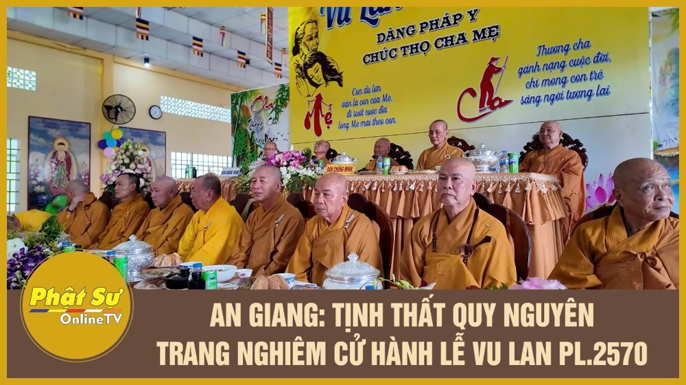 [Video] An Giang: Tịnh thất Quy Nguyên trang nghiêm cử hành lễ Vu lan PL.2570