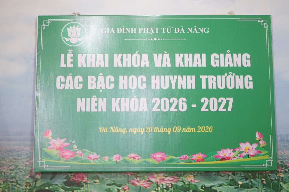 Đà Nẵng: Khai giảng và khai khóa các bậc học huynh trưởng Gia đình Phật tử