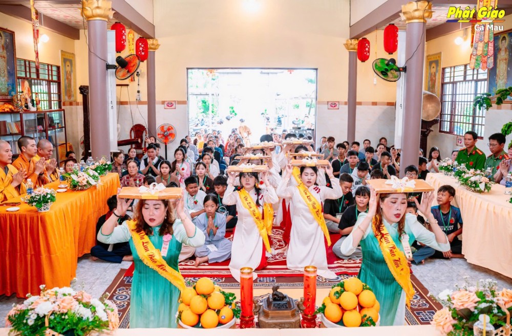 Cà Mau: Tịnh thất Tâm Viên tổ chức Đại lễ Vu lan Báo hiếu và dâng cúng pháp y
