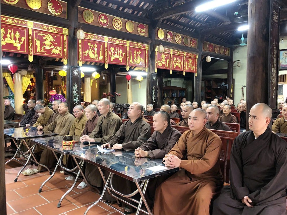 Ninh Bình: Hạ trường chùa Phúc Long tổ chức phiên họp tổng kết thường quy