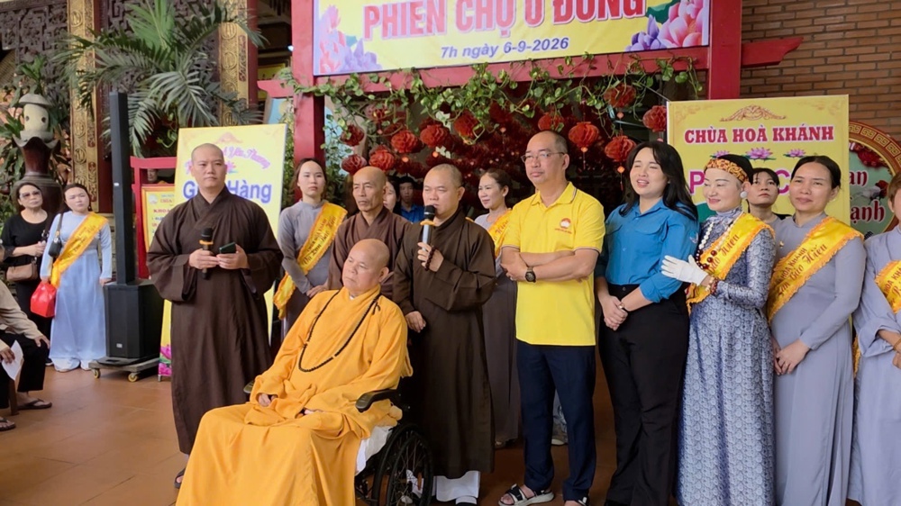 TP.HCM: Chùa Hòa Khánh tổ chức “Phiên chợ 0 đồng – Chia sẻ yêu thương”