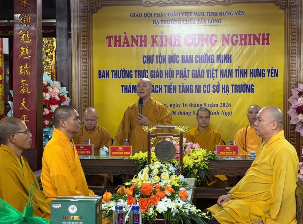 Hưng Yên: Tuyên truyền, phổ biến pháp luật và thăm, sách tấn hành giả an cư tại hạ trường chùa Tây Long