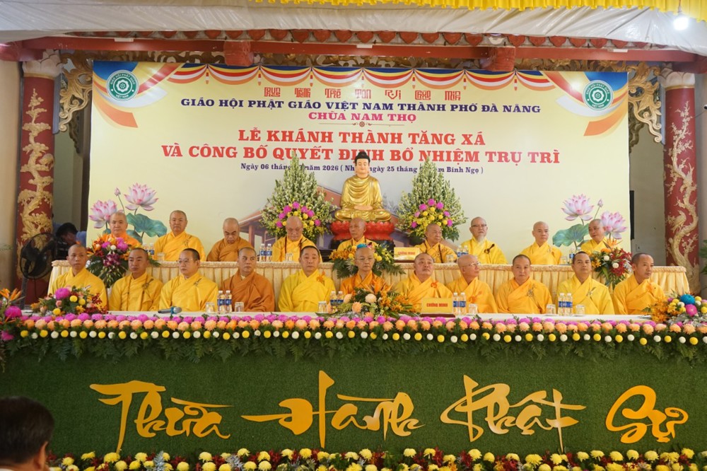 Đà Nẵng: Khánh thành Tăng xá và công bố quyết định bổ nhiệm trú trì chùa Nam Thọ