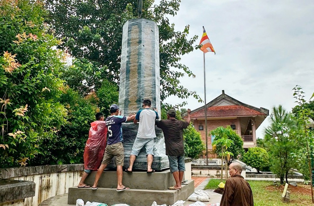 Huế: Hoàn thiện Trụ kinh Chuyển Pháp Luân đầu tiên trong Đề án xây dựng hệ thống Trụ kinh tại bốn Học viện Phật giáo Việt Nam