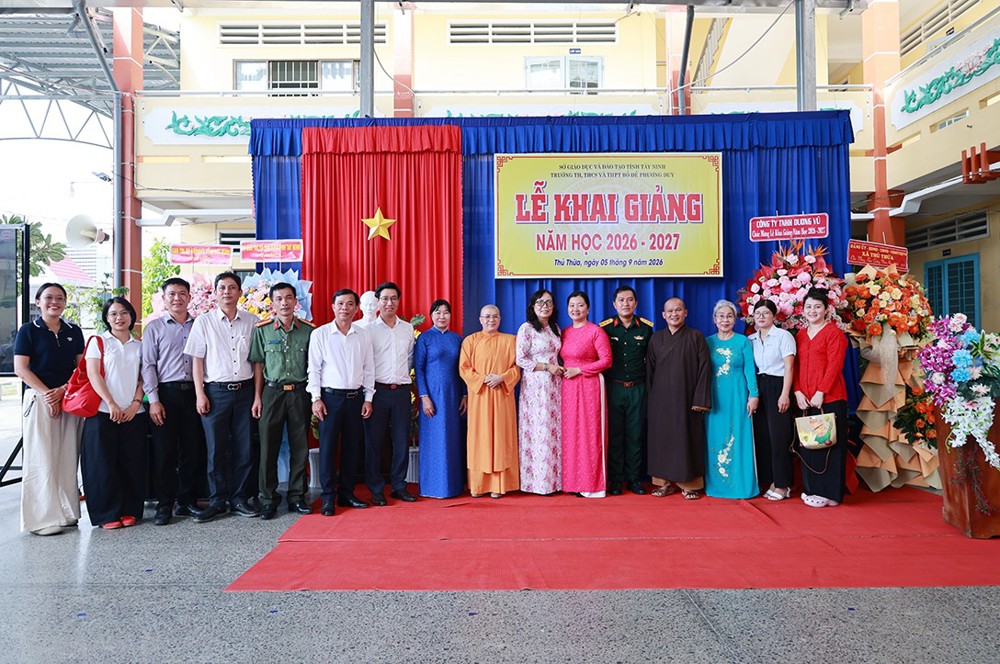 Tây Ninh: Trường Tiểu học – THCS – THPT Bồ Đề Phương Duy khai giảng năm học mới 2026 – 2027