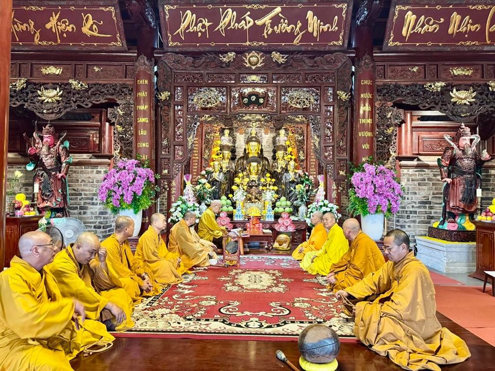 Hải Phòng: Trang nghiêm lễ Tác pháp Tự Tứ tại trường hạ chùa Nam Hải kết thúc mùa An cư PL.2570