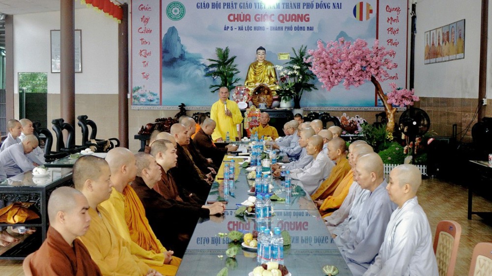 Đồng Nai: Phật giáo khu vực XI sinh hoạt tăng sự, bố tát và triển khai phật sự Tháng 8 năm Bính Ngọ