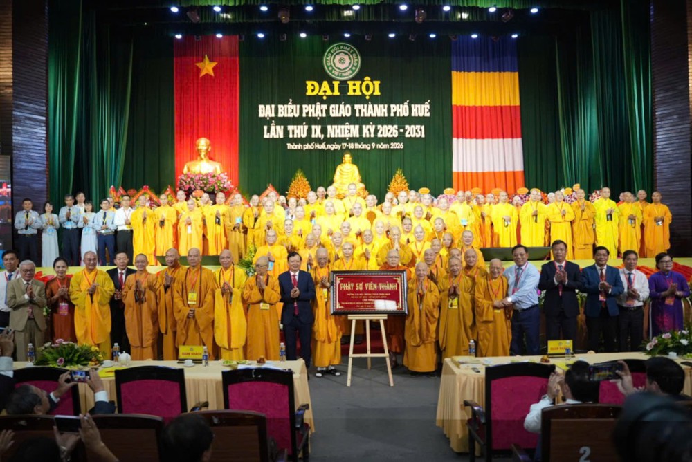 Huế: HT. Thích Huệ Phước được suy cử tân Trưởng ban BTS GHPGVN thành phố nhiệm kỳ 2026–2031