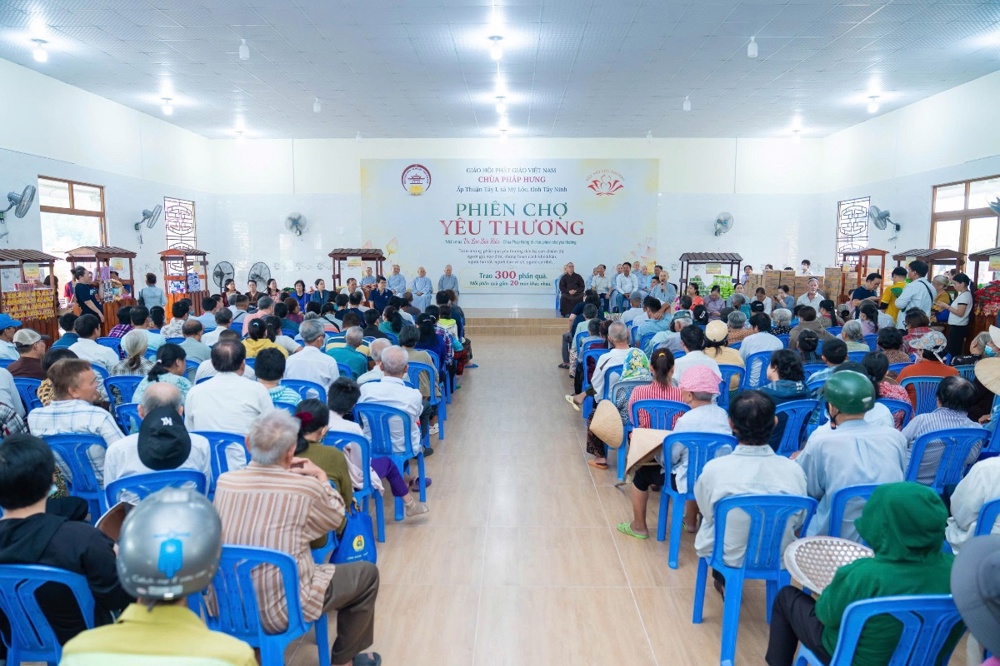 Tây Ninh: Chùa Pháp Hưng tổ chức “Phiên chợ yêu thương” nhân mùa Vu lan báo hiếu