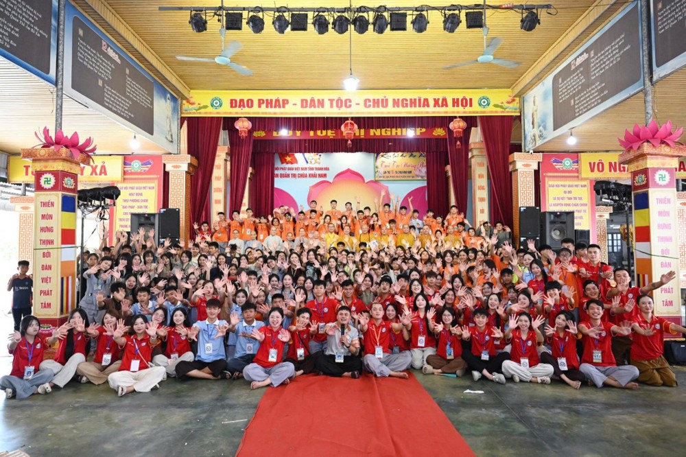 Thanh Hóa: Lễ bế mạc khóa sinh hoạt Phật giáo “Tuổi trẻ hướng Phật” lần thứ 10 tại chùa Khải Nam