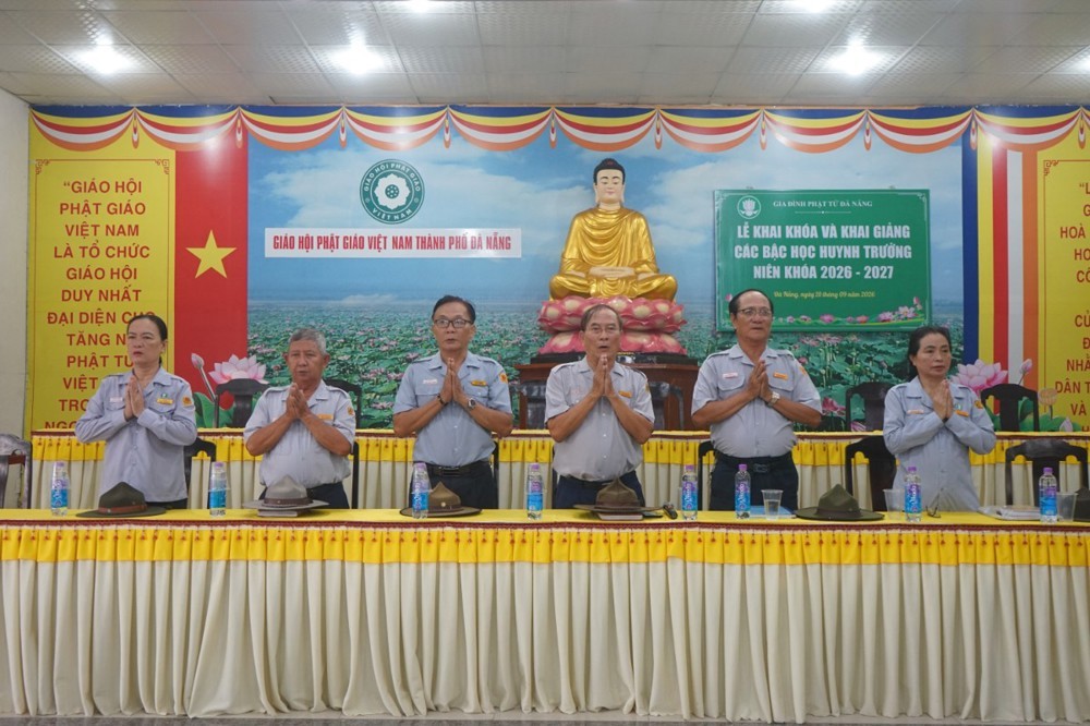 Đà Nẵng: Khai giảng và khai khóa các bậc học huynh trưởng Gia đình Phật tử