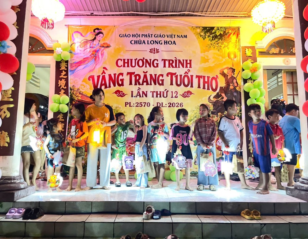 Đồng Nai: Chùa Long Hoa tổ chức “Vầng trăng tuổi thơ” lần thứ 12