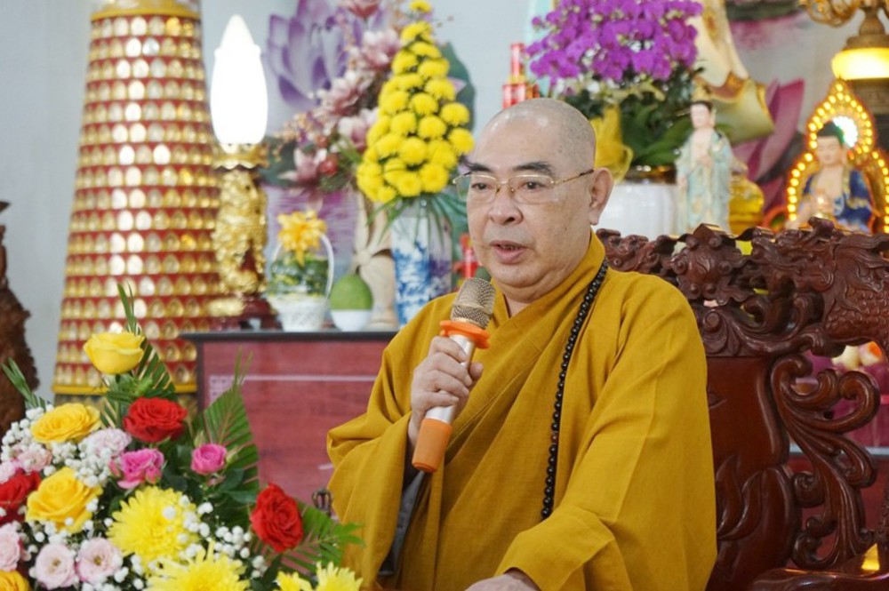 Đà Nẵng: Hòa thượng Thích Minh Thành thuyết giảng tại khóa tu chùa Bà Đa