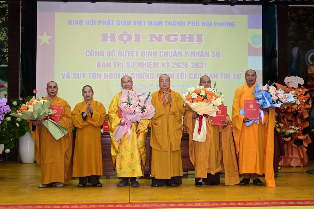 Hải Phòng: Hội nghị công bố Quyết định chuẩn y nhân sự Ban Trị sự GHPGVN thành phố nhiệm kỳ 2026 – 2031