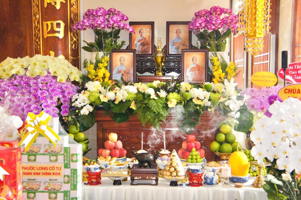 Vĩnh Long: Trang nghiêm Lễ Hiệp kỵ chư vị Tổ sư tiền bối hữu công khai sơn tạo tự Chùa Kim Long