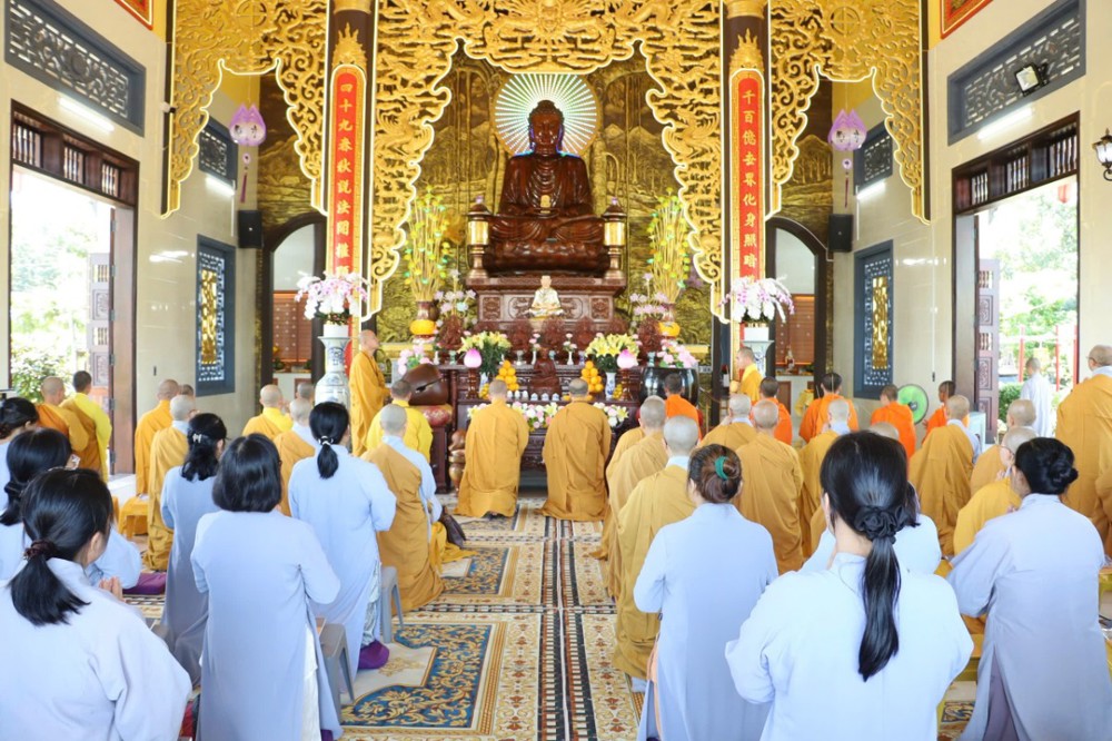 Đồng Nai: Phật giáo khu vực XI Trang nghiêm khóa tu định kỳ và sinh hoạt Tăng sự tại chùa Thanh Vân