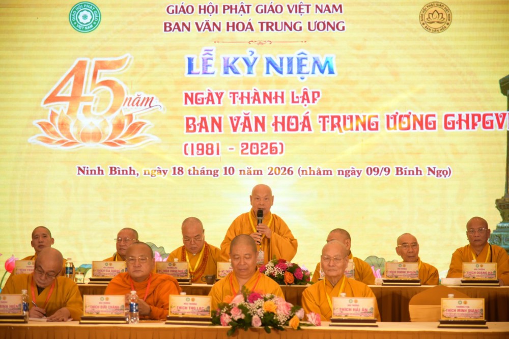 Ninh Bình: Trang nghiêm Đại lễ kỷ niệm 45 năm thành lập Ban Văn hóa Trung ương GHPGVN