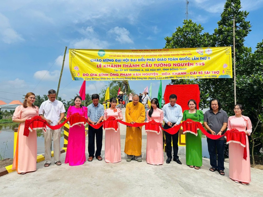 Đồng Tháp: Khánh thành cầu Tường Nguyên 595 trị giá 3,5 tỷ đồng