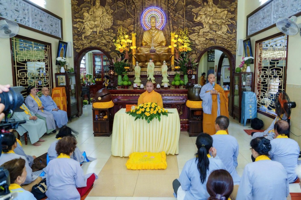 TP.HCM: Đại đức Thích Đức Lộc chia sẻ pháp thoại tại khoá tu ngày an lạc Tịnh thất Pháp Thủy