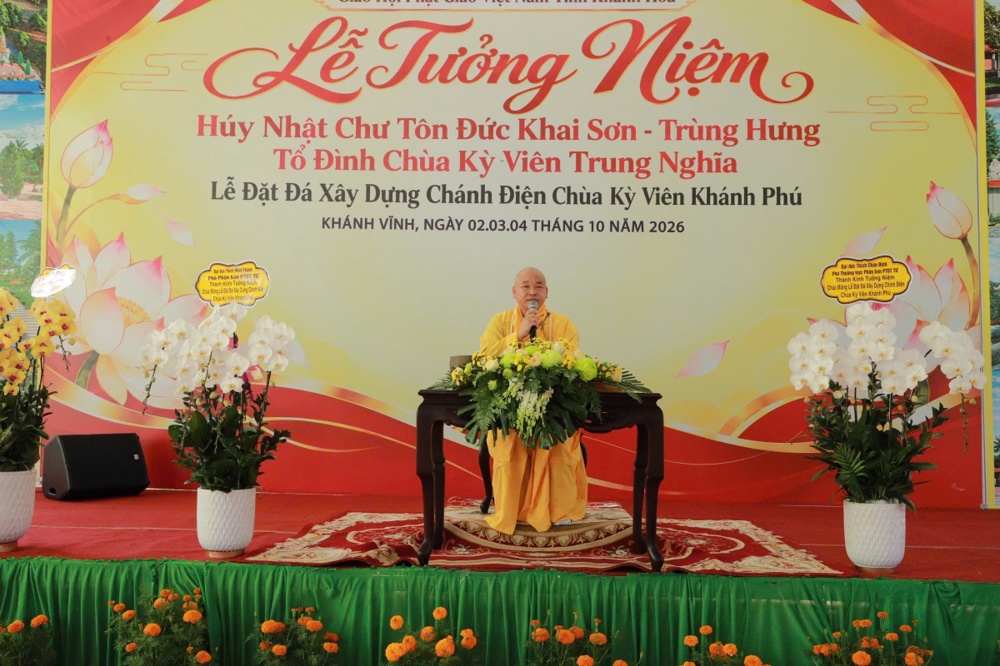 Khánh Hoà: Sáng Ngời Phật Tính Trong Ta: Bài Pháp Thoại “Trong Con Có Phật” Tại Chùa Kỳ Viên Khánh Phú
