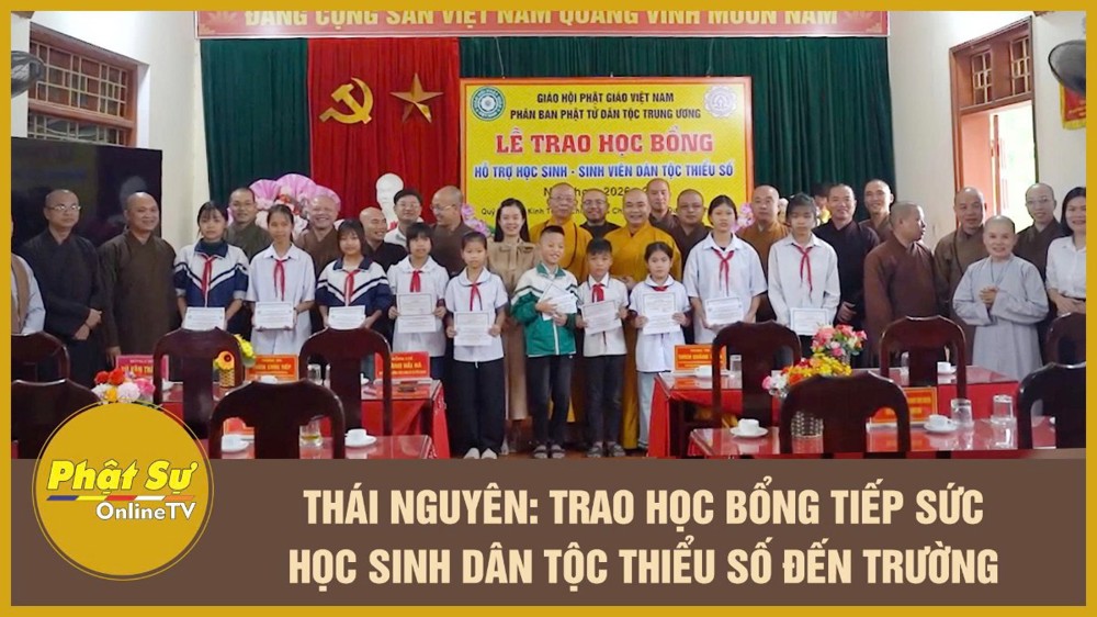 [Video] Thái Nguyên: Trao học bổng tiếp sức học sinh dân tộc thiểu số đến trường