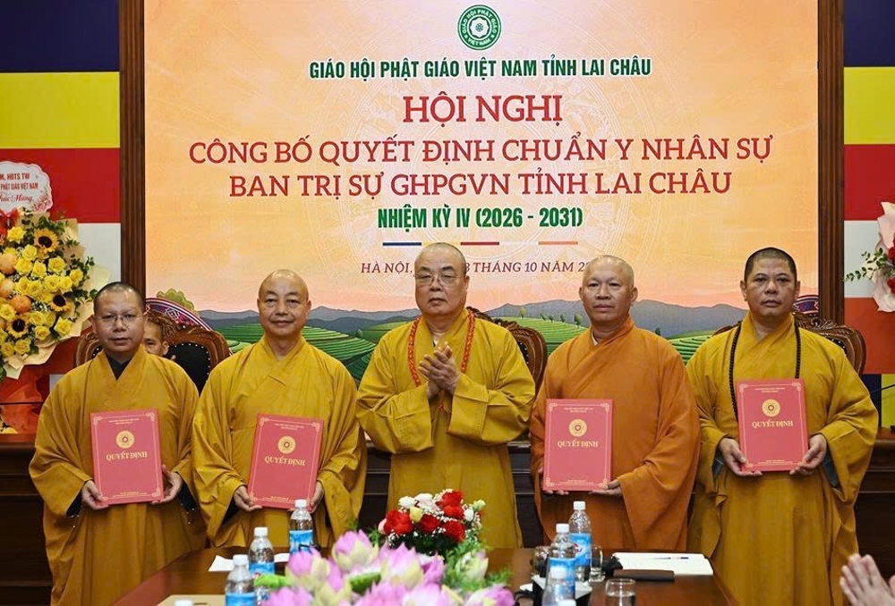 Lễ công bố quyết định chuẩn y nhân sự Ban Trị Sự GHPGVN tỉnh Lai Châu nhiệm kỳ IV (2026 – 2031)