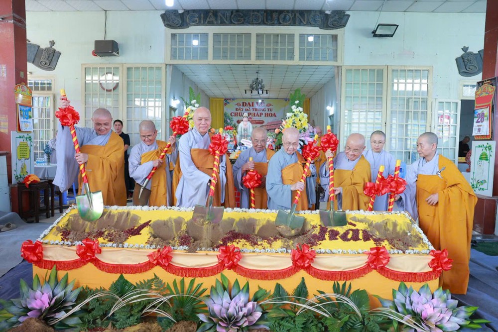 TP.HCM: Chùa Pháp Hoa tổ chức lễ đặt đá đại trùng tu