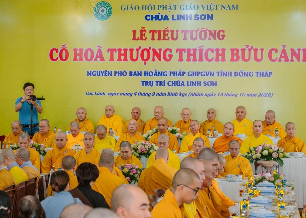 Đồng Tháp: Trang nghiêm lễ Tuần lâm Tiểu tường Hòa thượng Thích Bửu Cảnh – Tiền nhiệm trụ trì chùa Linh Sơn
