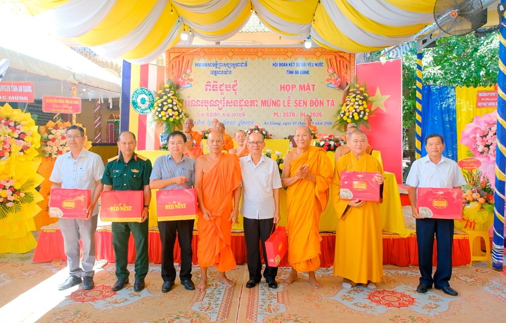 An Giang: Họp mặt mừng lễ Sene Đôn-ta năm 2026