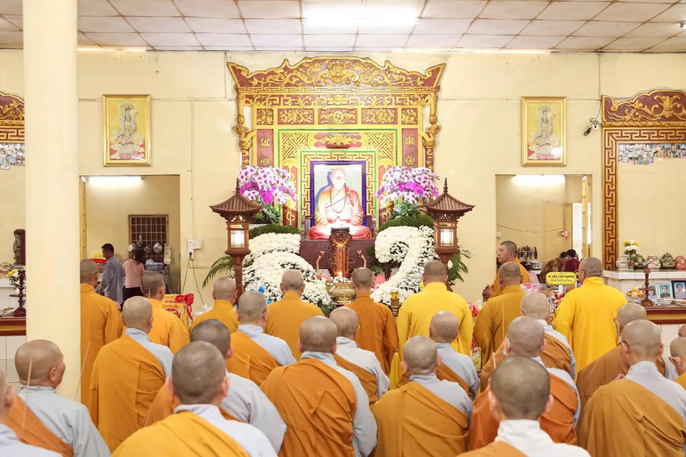 Đồng Tháp: Trang nghiêm lễ Huý kỵ lần thứ 17 Hòa thượng thượng Thiện hạ Đạt tại chùa Phước Hội 