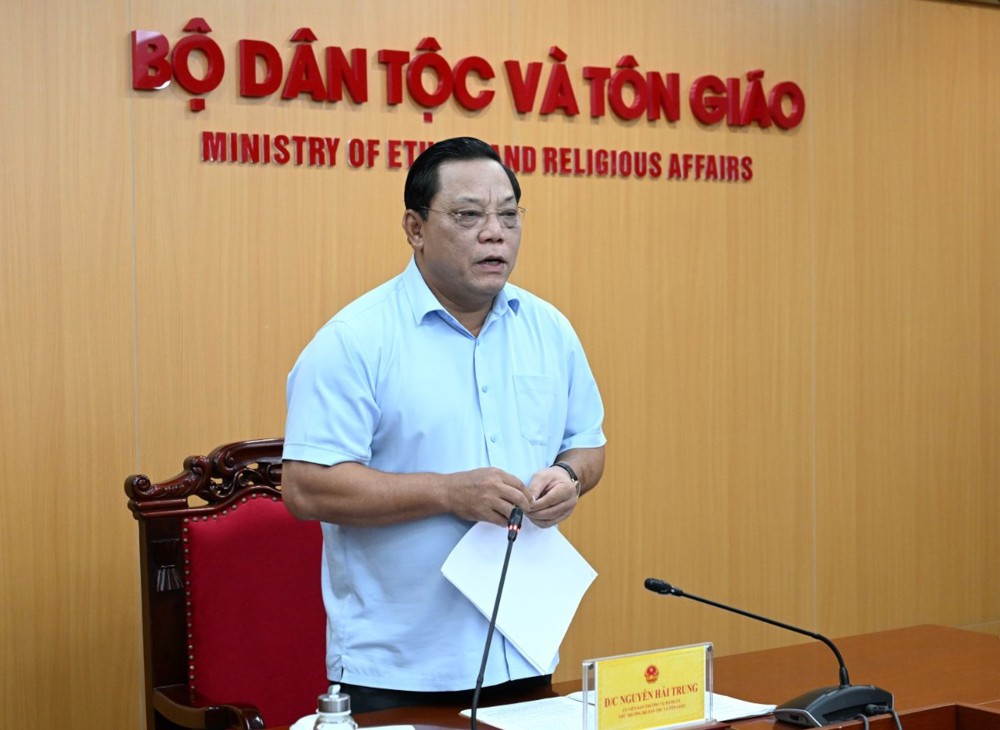 Thứ trưởng Nguyễn Hải Trung chủ trì họp về công tác chuẩn bị tổ chức Đại hội Đại biểu Phật giáo toàn quốc lần thứ X