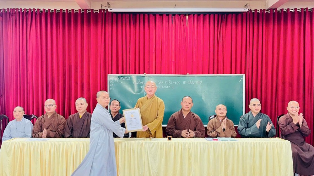 Cần Thơ: Trường Trung cấp Phật học khai mạc kỳ thi học kỳ II năm thứ II, năm học 2025–2026