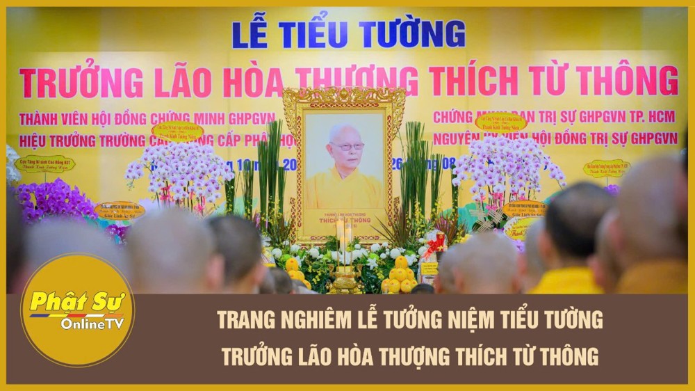 [Video] TP.HCM: Trang nghiêm lễ tưởng niệm tiểu tường Trưởng lão Hòa thượng Thích Từ Thông