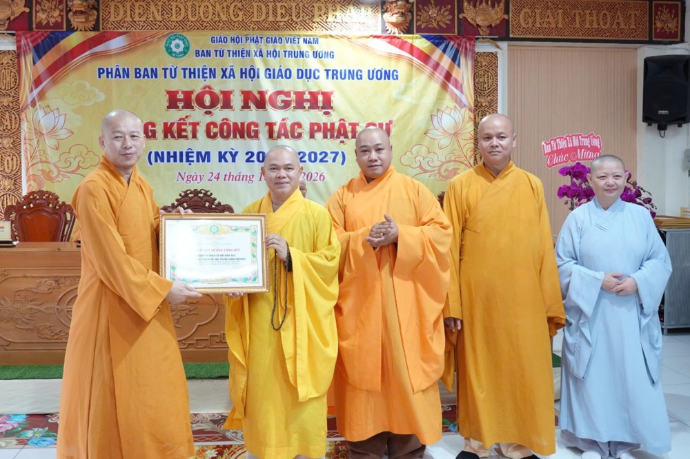 TP. HCM: Phân ban Từ thiện Xã hội Giáo dục Trung ương tổng kết công tác Phật sự nhiệm kỳ 2022-2027