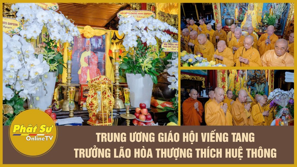 [Video] Trung ương Giáo hội viếng tang Trưởng lão Hòa thượng Thích Huệ Thông