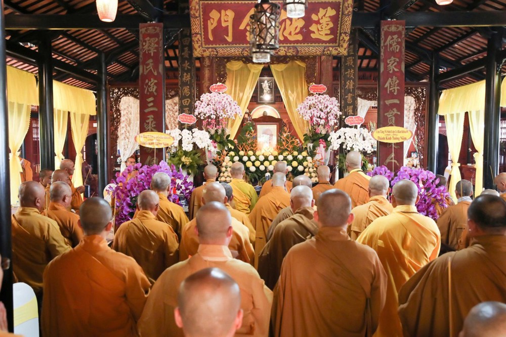 Đồng Tháp: Trang nghiêm lễ Tiểu tường Trưởng lão Hòa thượng Thích Từ Thông tại chùa Phù Châu 